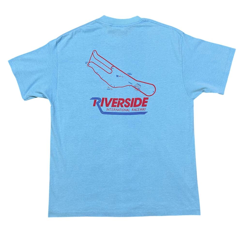 Vintage 80s Riverside International Raceway T-Shirt Men’s XL Single Stitch USA